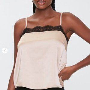 FOREVER 21 lace-trim camisole